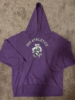 OVO Purple Hooded Sweatshirt with Owl Graphic